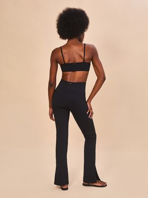 Calça UV Canelada Com Proteção Solar - PRETO