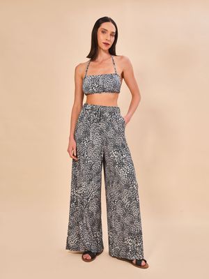 Calça Pantalona Uv Com Proteção Solar - ESTAMPA ASAS